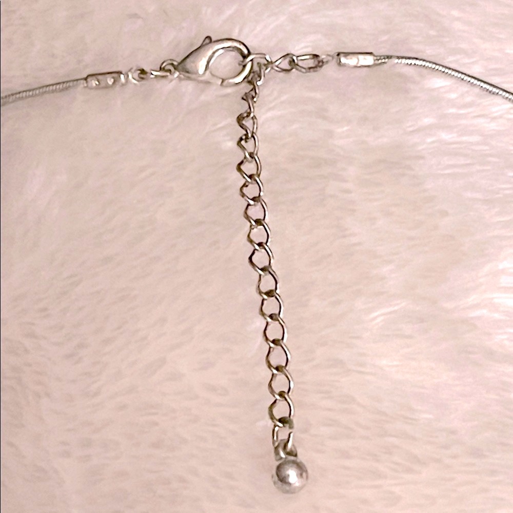 “K C” DESIGNS 💙 VTG 90’s SILVER/BLUE TRIO PENDANTS WITH BEAD SPACERS NECKLACE - Picture 9 of 9